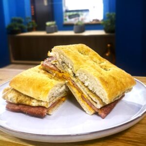 Foccacia cu Bacon si Oua 300g